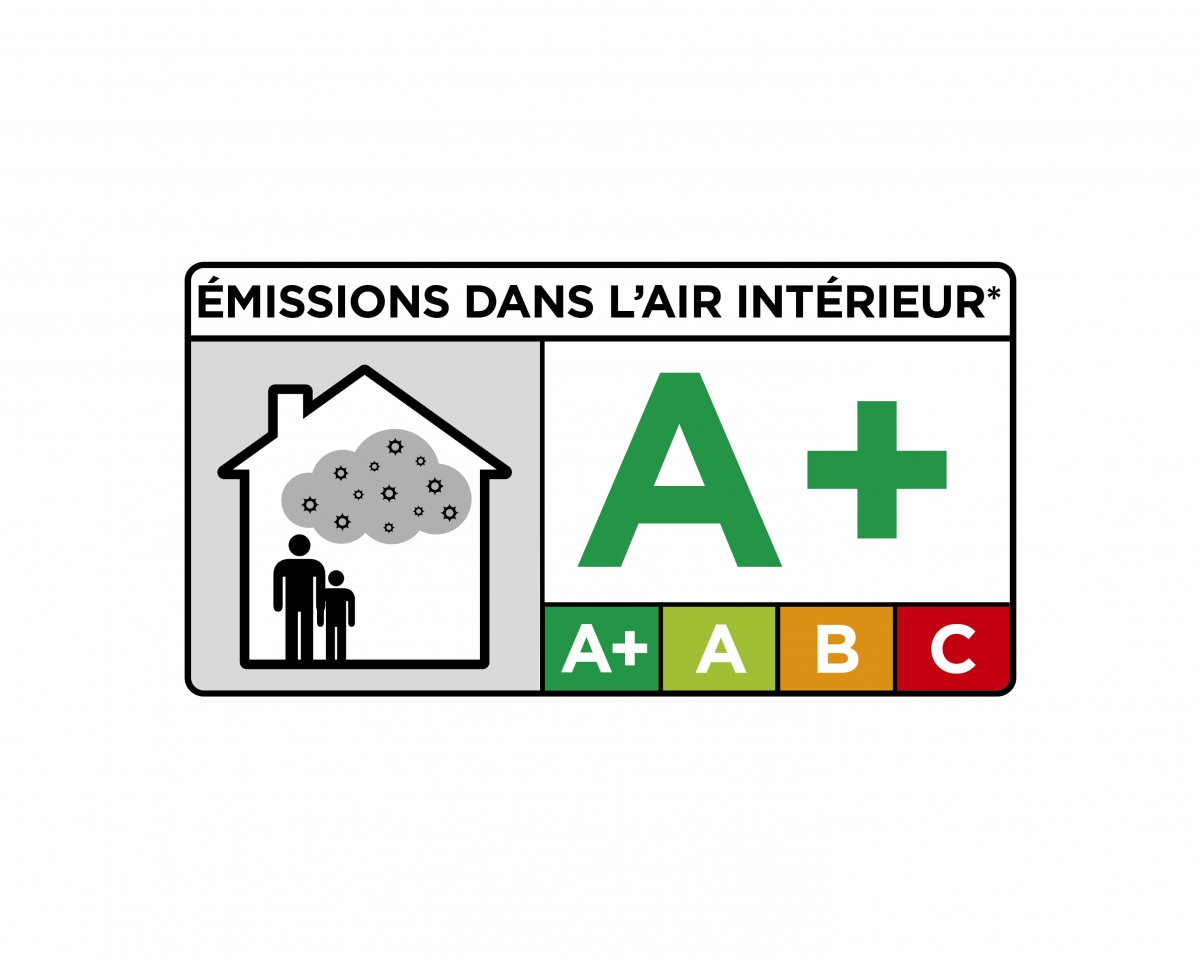 Emission dans l'air intérieur A+   